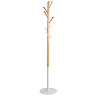 Portemanteau 'PMTREE', hauteur: 1.750 mm, hêtre/blanc