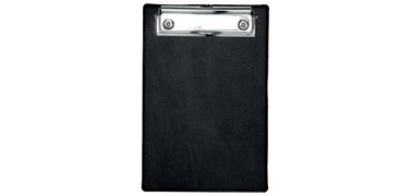 Porte-bloc plastifié, A6, noir