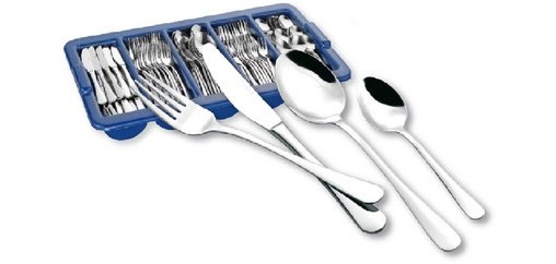 Couverts SYLVIA, 145 pièces, en inox chromé