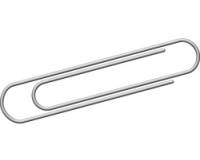 Trombone, galvanisé, 50 mm, argent