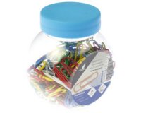 Trombone, gainé de plastique, 25 mm, assorti