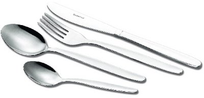 MONITA cutlery, 24 pieces, in 18/0 chrome stainless steel