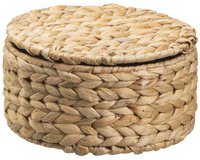 Corbeille de rangement CLARA L, avec couvercle, rond