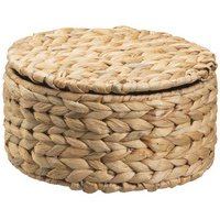 Corbeille de rangement CLARA S, avec couvercle, rond