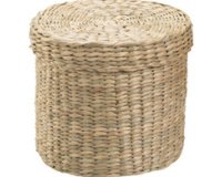 Panier de rangement DAISY S, avec couvercle, rond