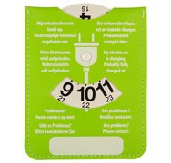 Disque de stationnement et de recharge, bleu/vert