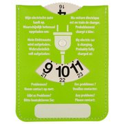 Disque de stationnement et de recharge, bleu/vert