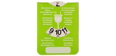 Disque de stationnement et de recharge, bleu/vert