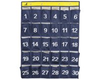 Pochette murale pour smartphones, avec 30 poches