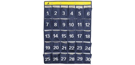 Wall pouch for smartphones, with 30 pockets