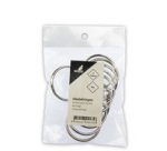 Anneau porte-clé, métal, diamètre: 32 mm, argent