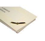 Attache parisienne à tête ronde, cuivré, 12 mm