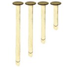 Attache parisienne à tête ronde, cuivré, 12 mm