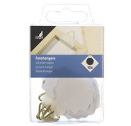 Attache pour cadre, diamètre: 30 mm, rond, blanc