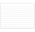 Fiches bristol, 105 x 750 mm, ligné, blanc