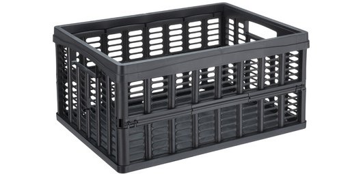 Klappbare Aufbewahrungsbox, PP, 32,5 Liter, schwarz