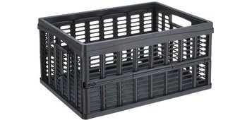Caisse de rangement pliante, PP, 32,5 litres, noir