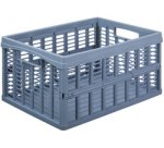 Caisse de rangement pliante, PP, 32,5 litres, noir