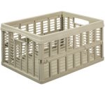 Caisse de rangement pliante, PP, 32,5 litres, noir