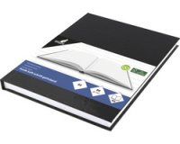 Cahier, A5, 160 pages, ligné, noir