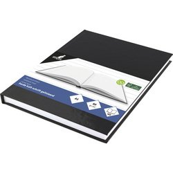 Cahier, A5, 160 pages, ligné, noir