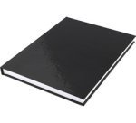 Cahier, A5, 160 pages, ligné, noir