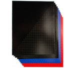 Cahier, A5, quadrillé 10 mm, assorti