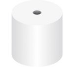 Rouleau de caisse, 76 mm x 46 m x 12 mm, blanc