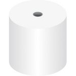 Rouleau de caisse, 76 mm x 46 m x 12 mm, blanc