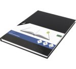 Cahier, A4, 160 pages, ligné, noir