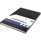 Cahier, A4, 160 pages, ligné, noir