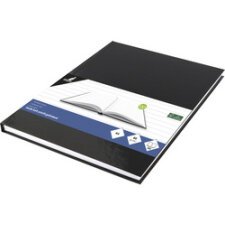 Cahier, A4, 160 pages, ligné, noir