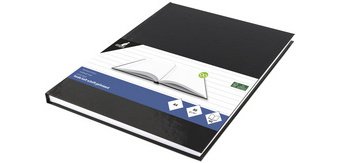 Heft, A4, 160 Seiten, liniert, schwarz