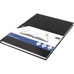 Cahier, A4, 160 pages, ligné, noir