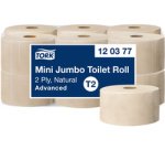 TORK Papier toilette en mini-rouleau Jumbo, 170 m, naturel