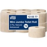 TORK Papier toilette en mini-rouleau Jumbo, 170 m, naturel