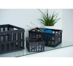 Caisse de rangement pliante, PP, 11,5 litres