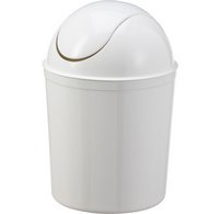 past team Poubelle à couvercle basculant, 5 litres, blanc