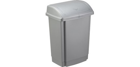 past team Poubelle à couvercle basculant, 15 litres