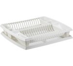 Plast team Égouttoir à vaisselle avec tablette, argent