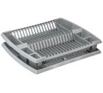 Plast team Égouttoir à vaisselle avec tablette, argent