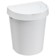 Poubelle SEATTLE, 10 litres, blanc