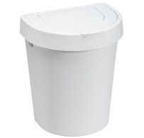 Poubelle SEATTLE, 10 litres, blanc