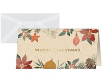 Carte de Noël 'Christmas Art', format long (2/3 A4)