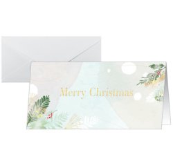Kerstkaart 'Kerstbos Aquarel'