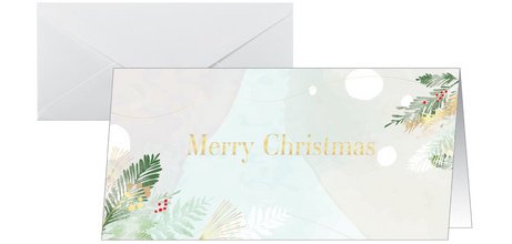 Carte de Noël 'Christmas Forest Watercolor'