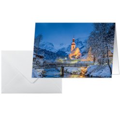 Kerstkaart 'Beiers Kerstmis', A6 liggend (A5)