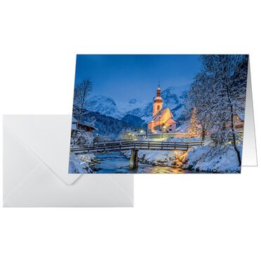 Carte de Noël 'Bavarian Christmas', A6 paysage (A5)