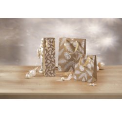 Sac cadeau de Noël 'Pine cones and pine branches'