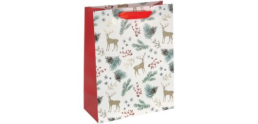 Sac cadeau de Noël 'Christmas Motifs Watercolor' grand